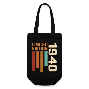 Vintage 1940er Jahre Retro 1940er Jahre Geburtstagsgeschenk - Geschenkbeutel für Flaschen - Schwarz - Vorne