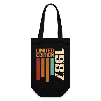 Vintage 1987 Cadeau d’anniversaire 1987 Retro 1987 - Sac à bouteille - noir - Devant