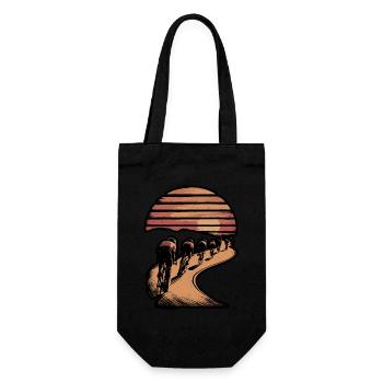 Bicycle Tour Mountains Road Bike Bike Nature Excursion - Gift Bag for Bottles - black - Front