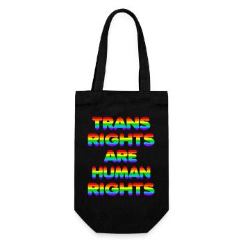 Trans Rights for CSD Christopher Street Day - Gift Bag for Bottles - black - Front