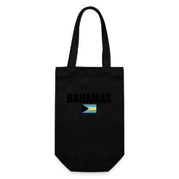 Bahamas Bahamian flag Bahamian - Gift Bag for Bottles - black - Front