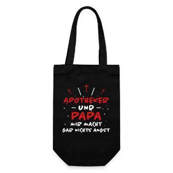 Apotheker Spruch Beruf Lustiges Apotheker Geschenk - Geschenkbeutel für Flaschen - Schwarz - Vorne