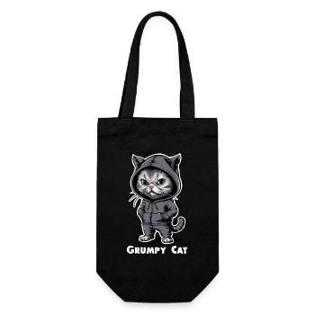 Chat maléfique ennuyeux - Sac à bouteille - noir - Devant