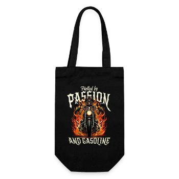 FUELLED BY PASSION AND GASOLINE - Gift Bag for Bottles - black - Front