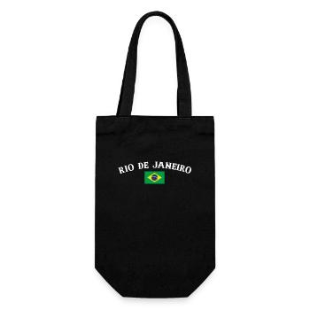 Rio de Janeiro Brazil Brazil Flag - Gift Bag for Bottles - black - Front