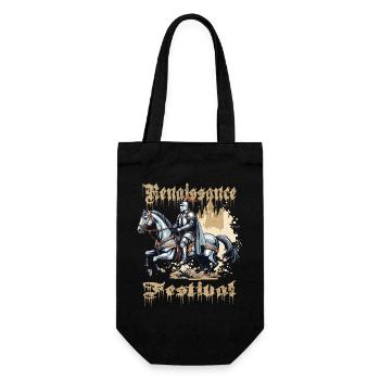 Mittelalter Festival - Geschenkbeutel für Flaschen - Schwarz - Vorne