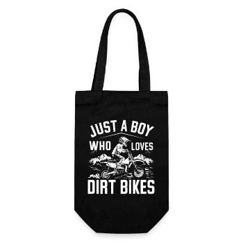 Juste un garçon qui aime les motos tout-terrain - Sac à bouteille - noir - Devant