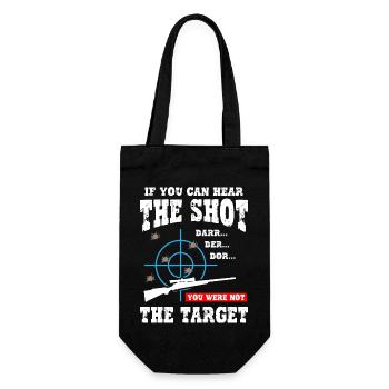 You Were Not The Target - Sniper - Gift Bag for Bottles - black - Front