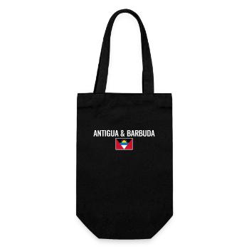 Antigua & Barbuda Antiguan Flag - Gift Bag for Bottles - black - Front