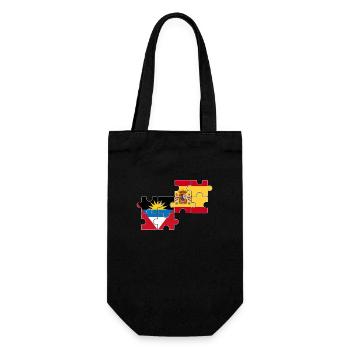 Antigua-et-Barbuda Espagne Drapeau Antigua - Sac à bouteille - noir - Devant