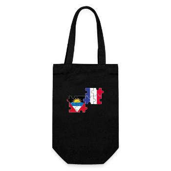 Antigua-et-Barbuda France Drapeau Antigua - Sac à bouteille - noir - Devant