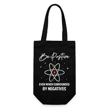 Be Positive Science - Geschenkbeutel für Flaschen - Schwarz - Vorne
