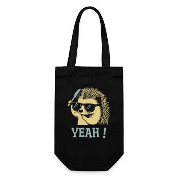 Cool Hedgehog Sunglasses Brush - Gift Bag for Bottles - black - Front