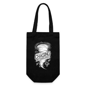 Tornado Twister Chasing Meteorologist - Gift Bag for Bottles - black - Front
