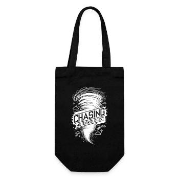 Tornado Twister Chasing Meteorologist - Gift Bag for Bottles - black - Front