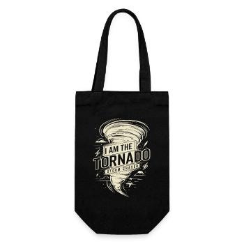 I am the Tornado Twister Hurricane Lover - Gift Bag for Bottles - black - Front