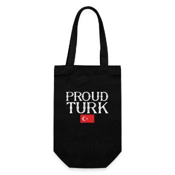 Fier Turc Turquie Drapeau turc Turc - Sac à bouteille - noir - Devant
