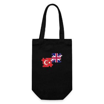 Turquie Royaume-Uni Drapeau Turc Britannique - Sac à bouteille - noir - Devant