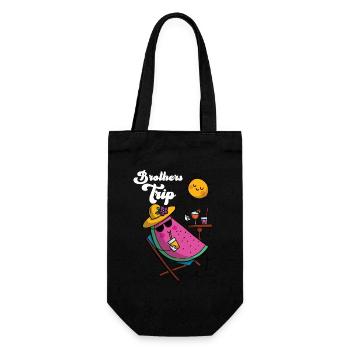 Sibling Brothers Journey - Gift Bag for Bottles - black - Front