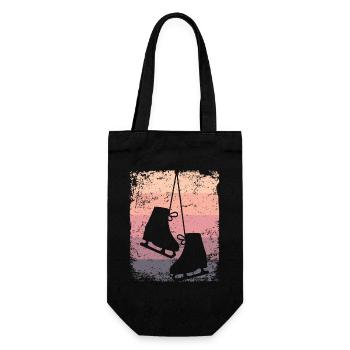 Eiskunstläufer Eiskunstlauf Schlittschuhlaufen - Gift Bag for Bottles - black - Front
