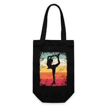 Figure Skating Figure Skating Ice Skating - Gift Bag for Bottles - black - Front