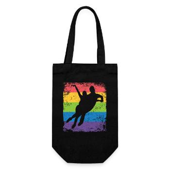 Figure Skating Figure Skating Ice Skating - Gift Bag for Bottles - black - Front