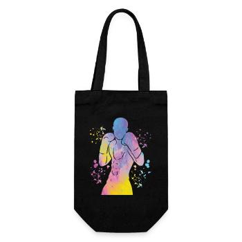 Boxing Fighter Kids Boxing Match Boxer - Gift Bag for Bottles - black - Front