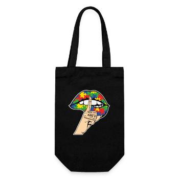 Don't Judge What You Don't Understand Autism - Gift Bag for Bottles - black - Front