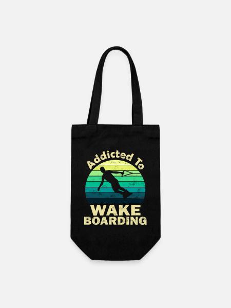 Wakeboard - Geschenkbeutel für Flaschen - Schwarz
