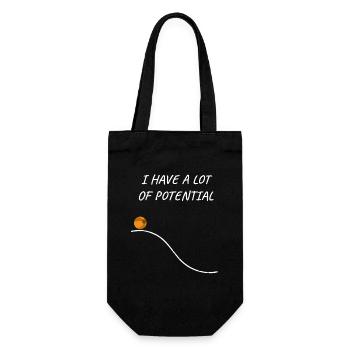 Physiker Physik Lustige Sprüche Nerd nerdy Geek - Geschenkbeutel für Flaschen - Schwarz - Vorne