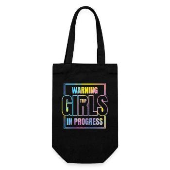 Warnung Girls Trip Im Gange - Geschenkbeutel für Flaschen - Schwarz - Vorne
