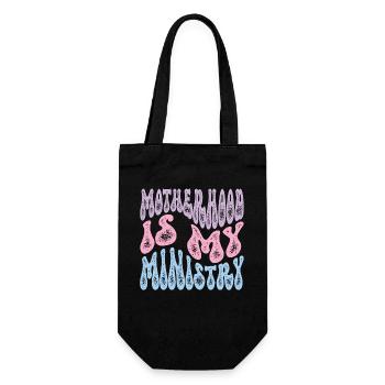 La maternité est mon ministère - Sac à bouteille - noir - Devant