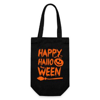 Halloween Lettering Happy Halloween - Gift Bag for Bottles - black - Front