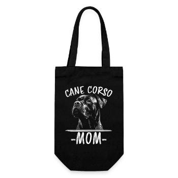 Cane Corso Italiano Mom Mom Cane Corso Gift - Gift Bag for Bottles - black - Front