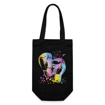 Boxen Kämpfer Kinder Boxen Match Boxer - Geschenkbeutel für Flaschen - Schwarz - Vorne