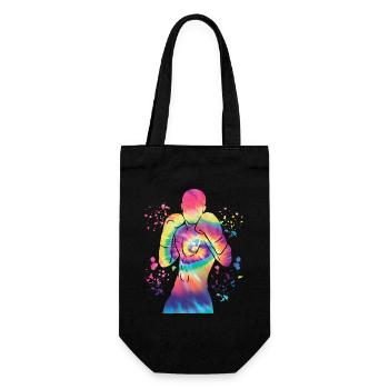 Boxen Kämpfer Kinder Boxen Match Boxer - Geschenkbeutel für Flaschen - Schwarz - Vorne