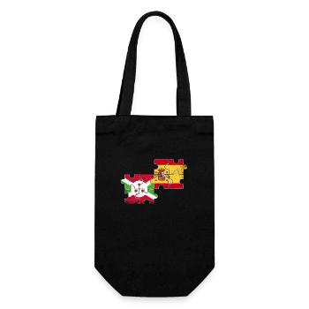 Burundi Spanien Vintage Flagge Burundier - Geschenkbeutel für Flaschen - Schwarz - Vorne