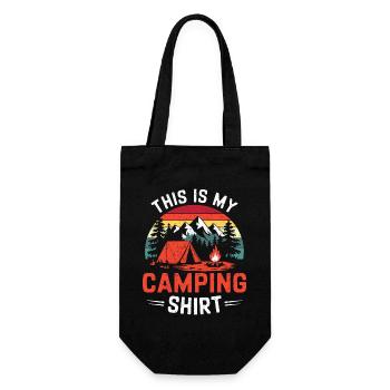 C’est ma chemise de camping Campen - Sac à bouteille - noir - Devant