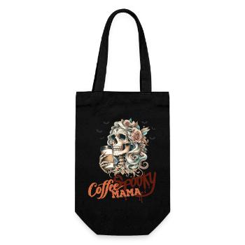 Creepy Coffee Mom Funny Halloween Mom - Gift Bag for Bottles - black - Front