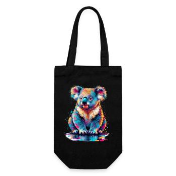 Koala - Gift Bag for Bottles - black - Front