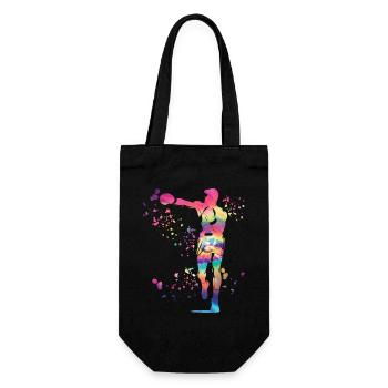 Boxen Kämpfer Kinder Boxen Match Boxer - Geschenkbeutel für Flaschen - Schwarz - Vorne