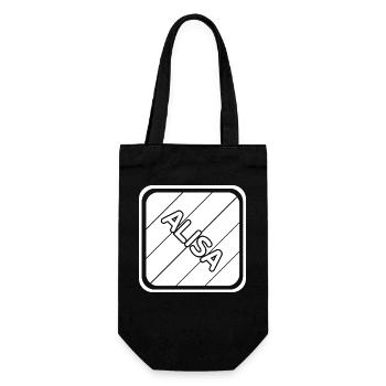 Geschenk für Alisa - Geschenkbeutel für Flaschen - Schwarz - Vorne