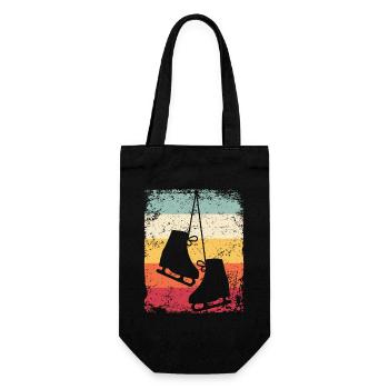 Figure Skating Figure Skating Ice Skating - Gift Bag for Bottles - black - Front