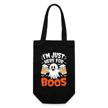 Fantôme d’Halloween, je suis juste là pour les huées - Sac à bouteille - noir - Devant