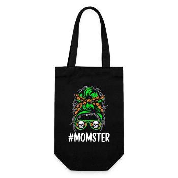 Halloween Momster Monster Mom - Gift Bag for Bottles - black - Front