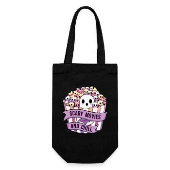 Scary Movies and Chill - Gift Bag for Bottles - black - Front