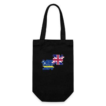 Curaçao UK Flag - Gift Bag for Bottles - black - Front
