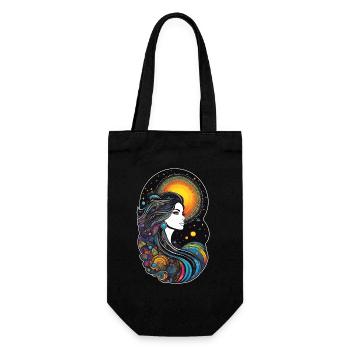 Déesse cosmique de la création - Sac à bouteille - noir - Devant
