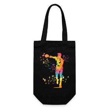Boxen Kämpfer Kinder Boxen Match Boxer - Geschenkbeutel für Flaschen - Schwarz - Vorne