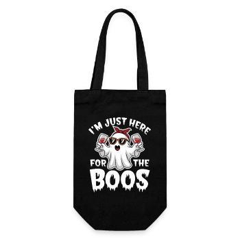 Fantôme d’Halloween, je suis juste là pour les huées - Sac à bouteille - noir - Devant